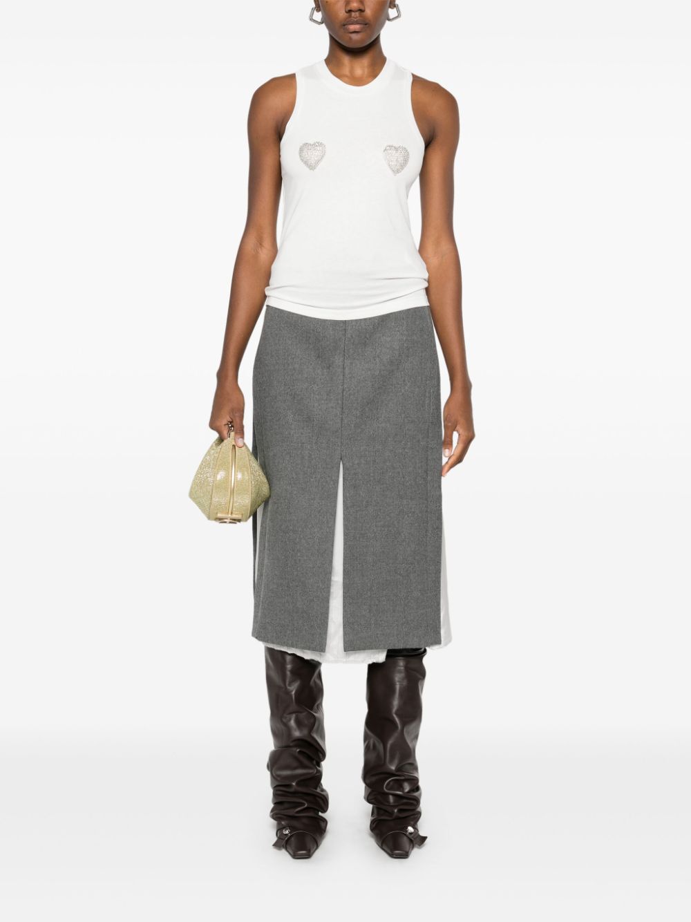 Blumarine  heart-patch tank top