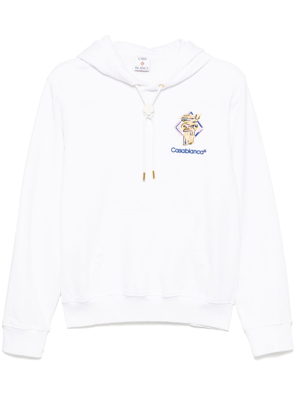 Casablanca  embroidered logo hoodie
