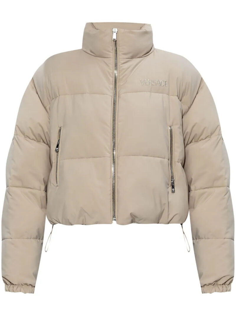 Versace  logo-embroidered jacket