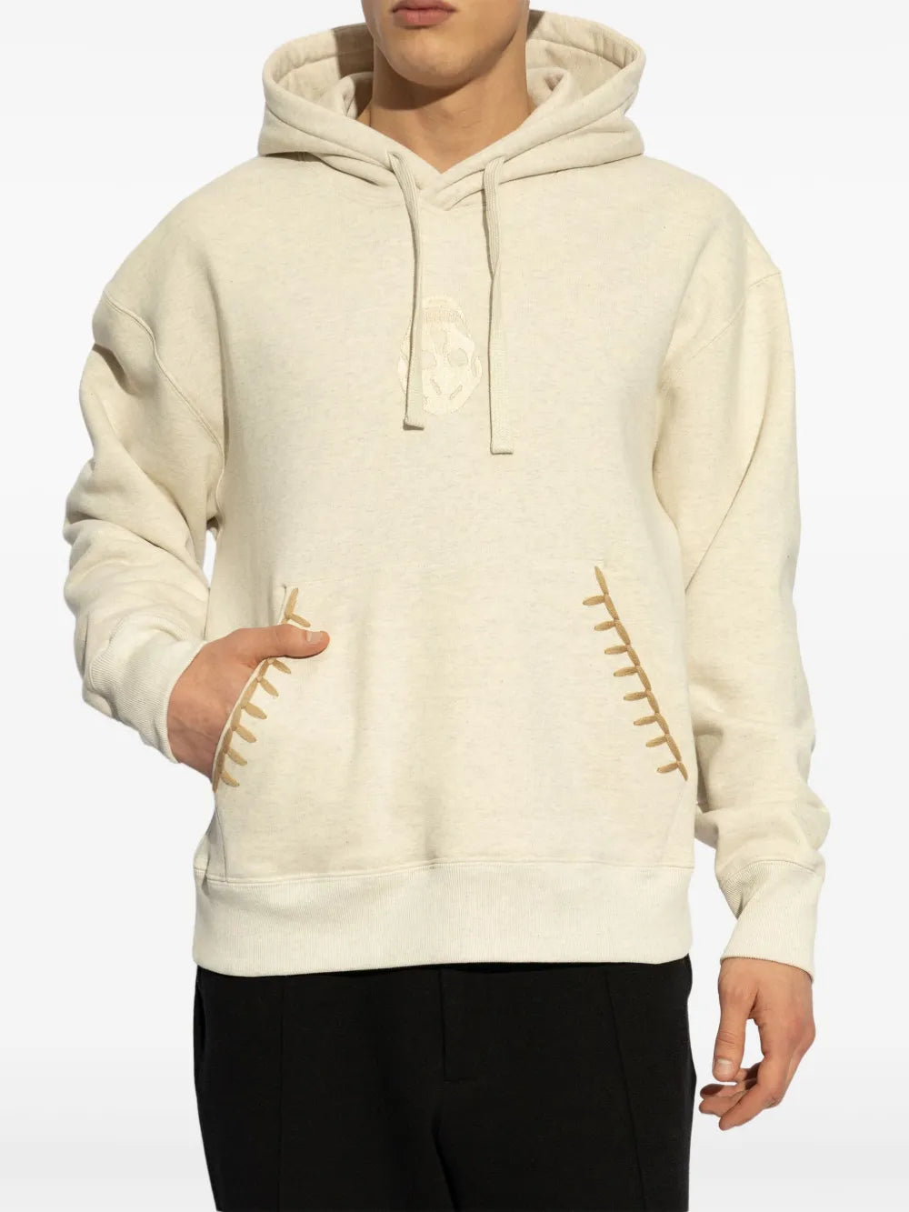Alexander McQueen Skull-embroidered hoodie