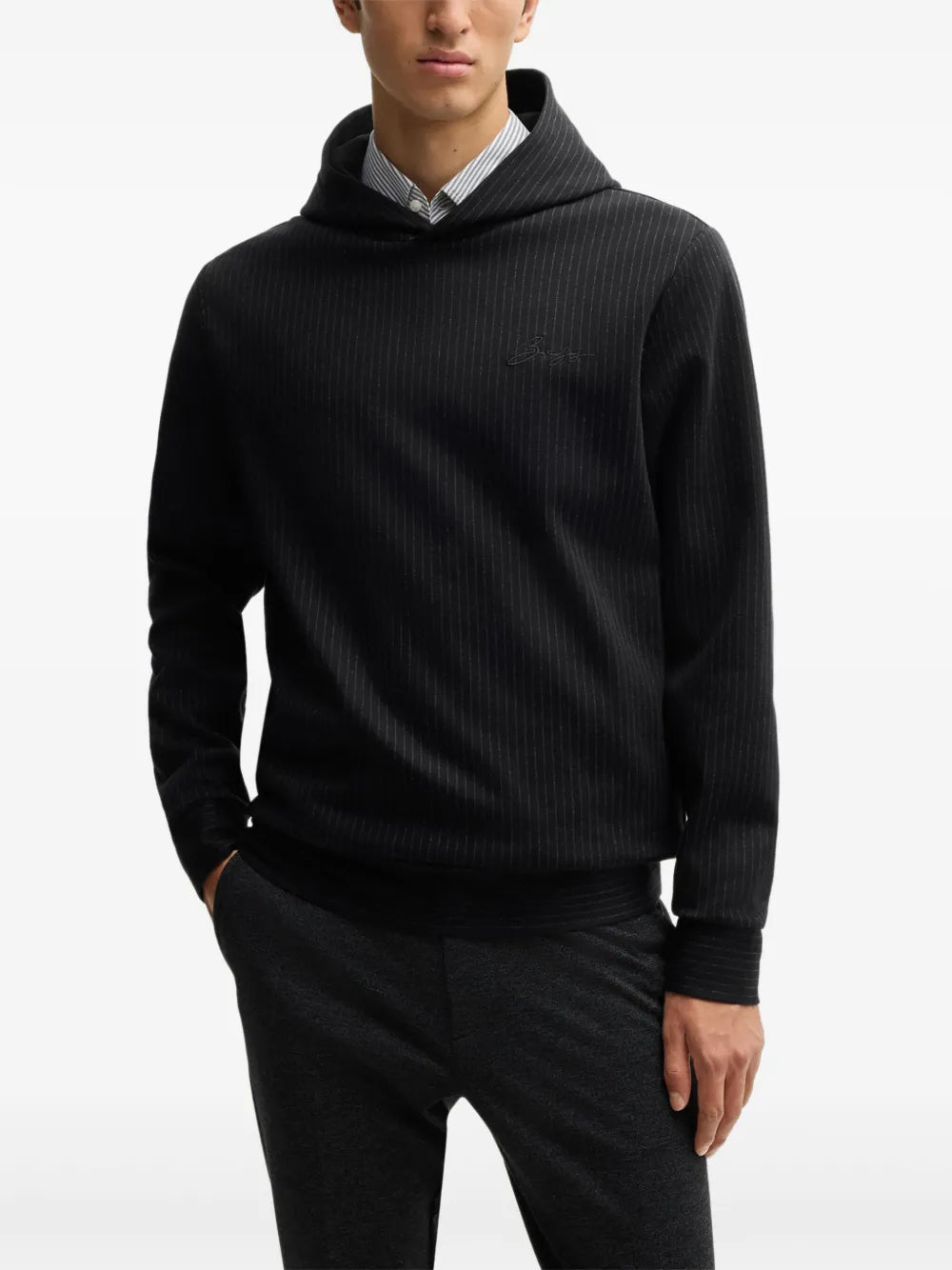 BOSS  pinstriped hoodie