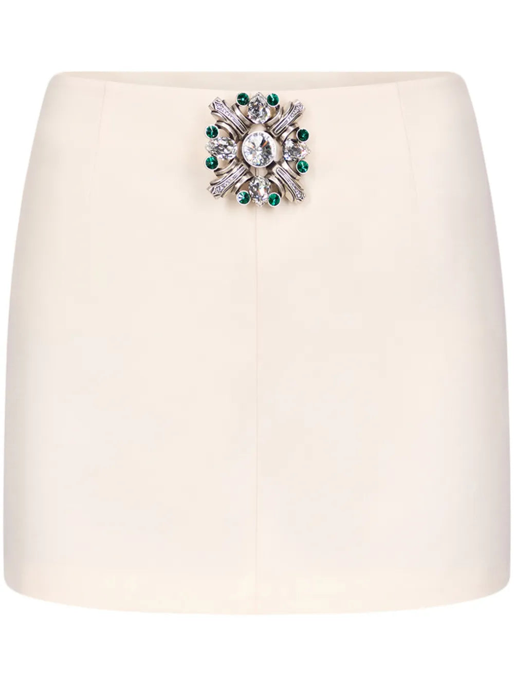 AREA  brooch-detail mini skirt