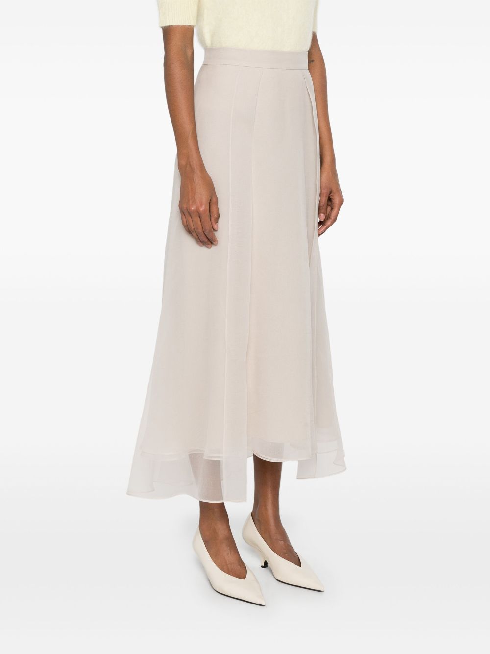 Brunello Cucinelli  silk maxi skirt