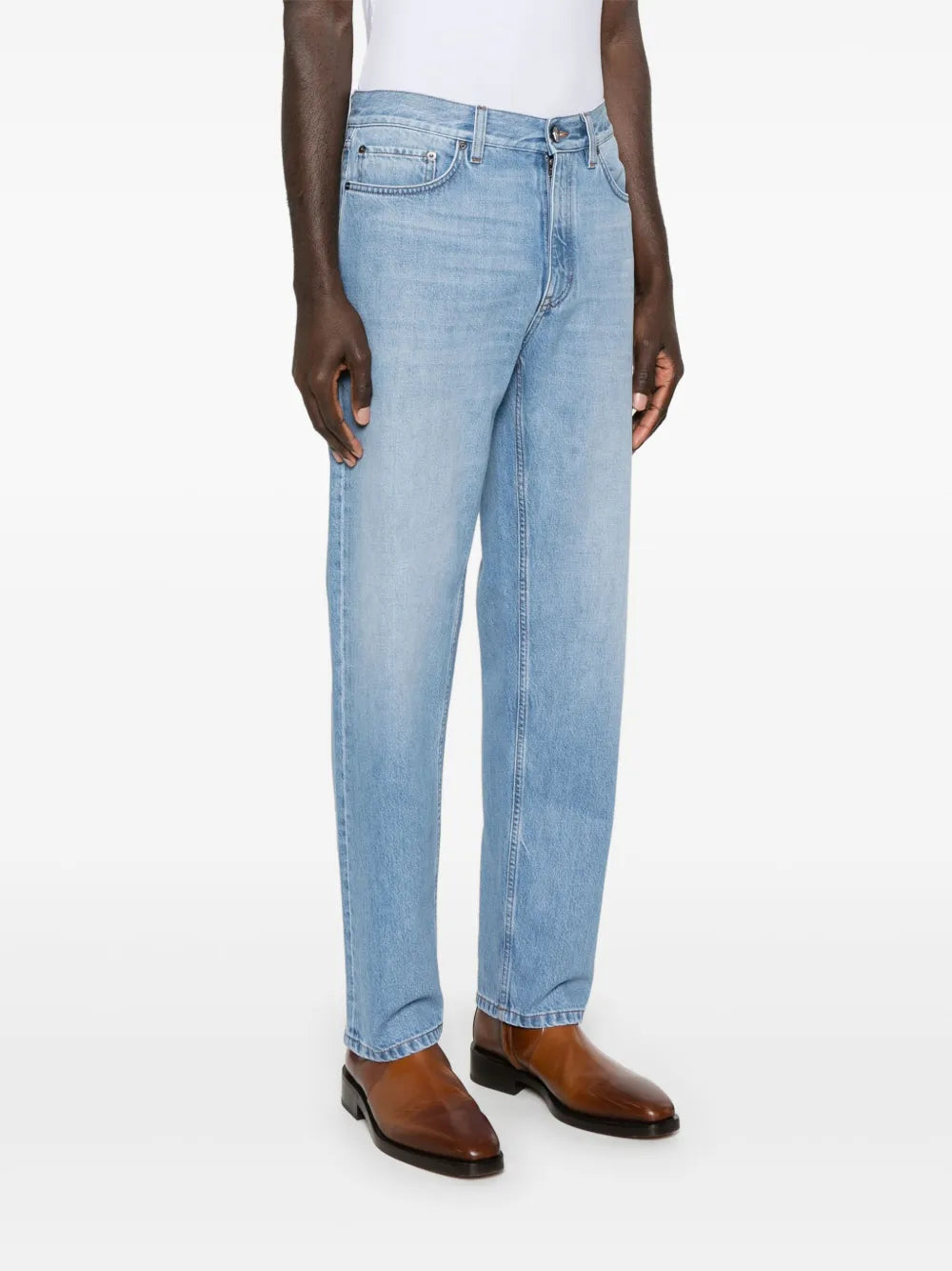 Zegna  logo-patch jeans