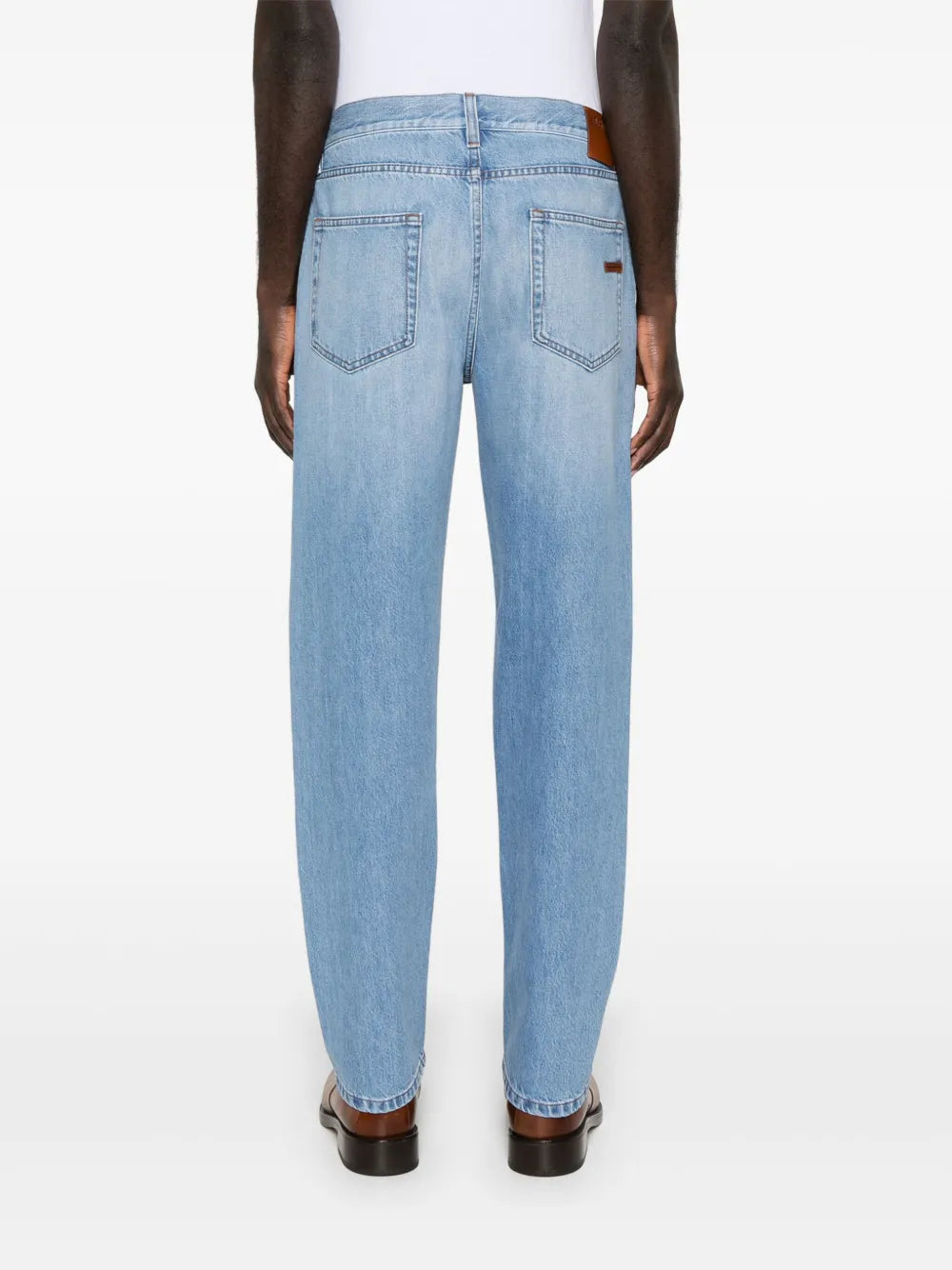 Zegna  logo-patch jeans