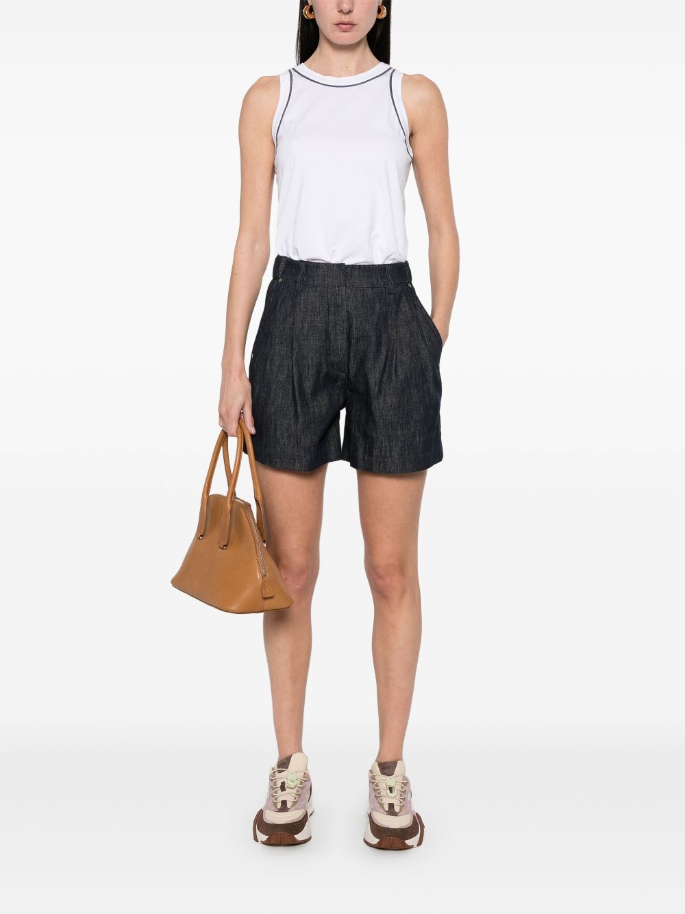 Brunello Cucinelli  bead-chain detailed tank top