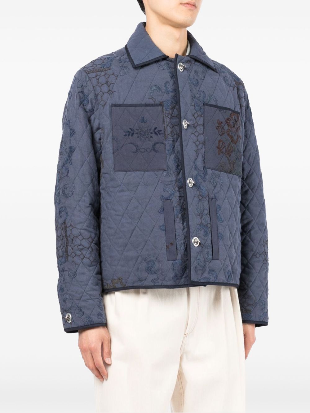 Botter  floral-embroidered jacket