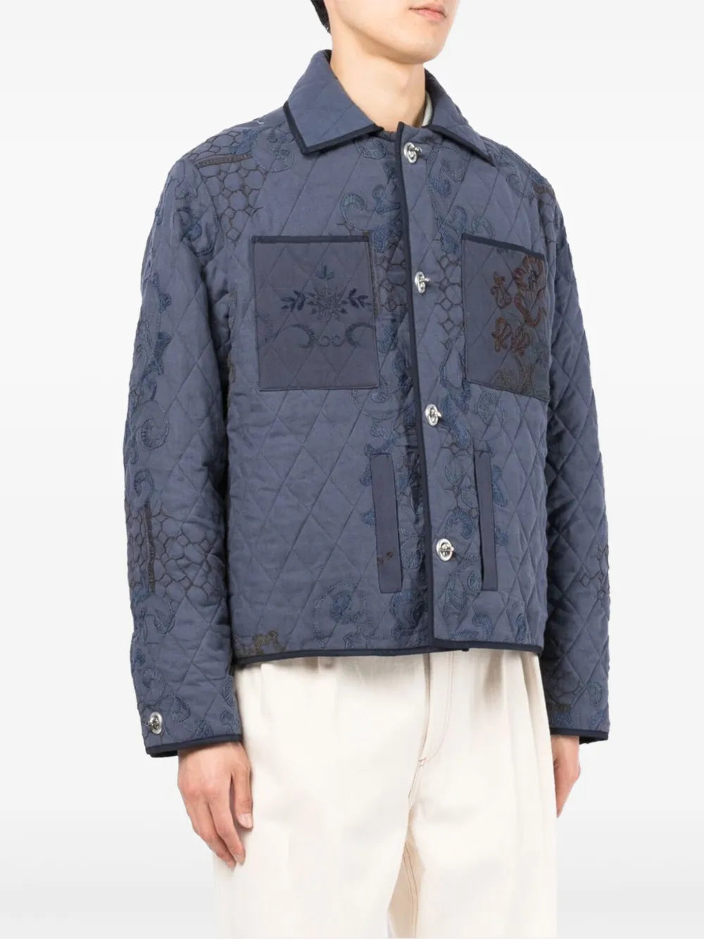 Botter  floral-embroidered jacket