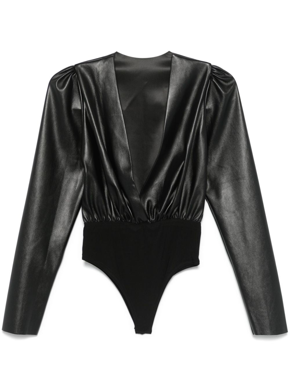 Alchemy  x Lia Aram faux-leather top