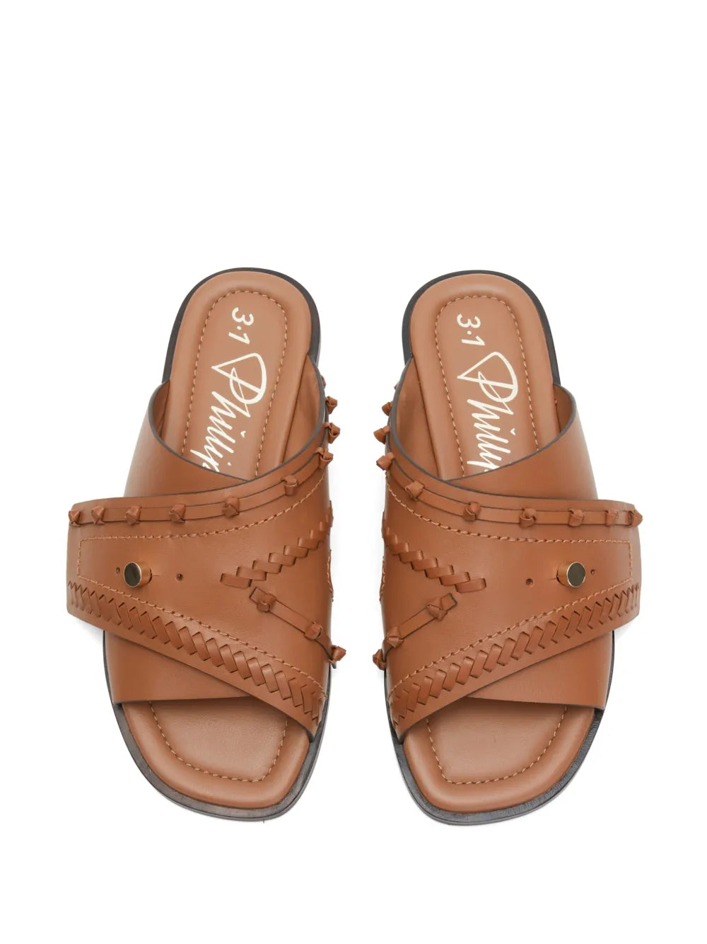 3.1 Phillip Lim leather crossover sandals