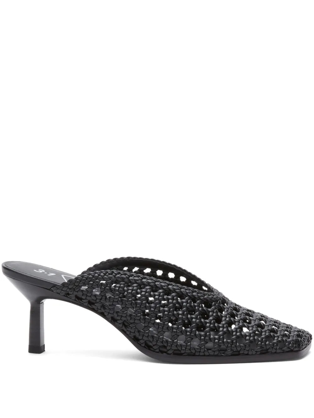 3.1 Phillip Lim  68mm macramé mules