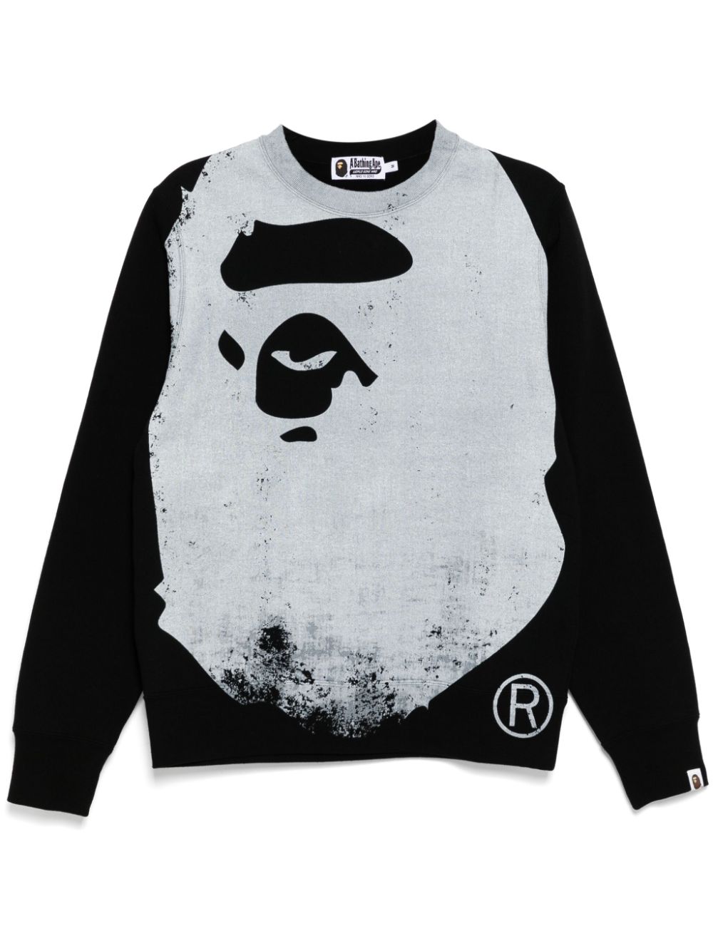 A BATHING APE®  faded-printed sweater