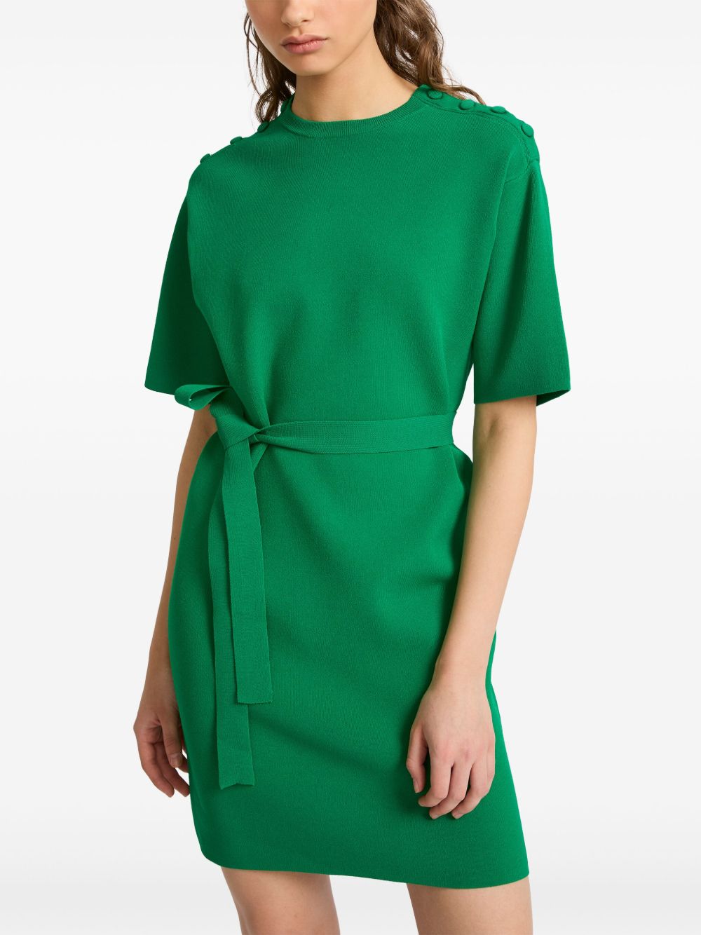 Yves Salomon  knitted T-shirt dress