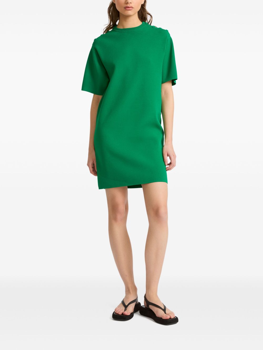 Yves Salomon  knitted T-shirt dress