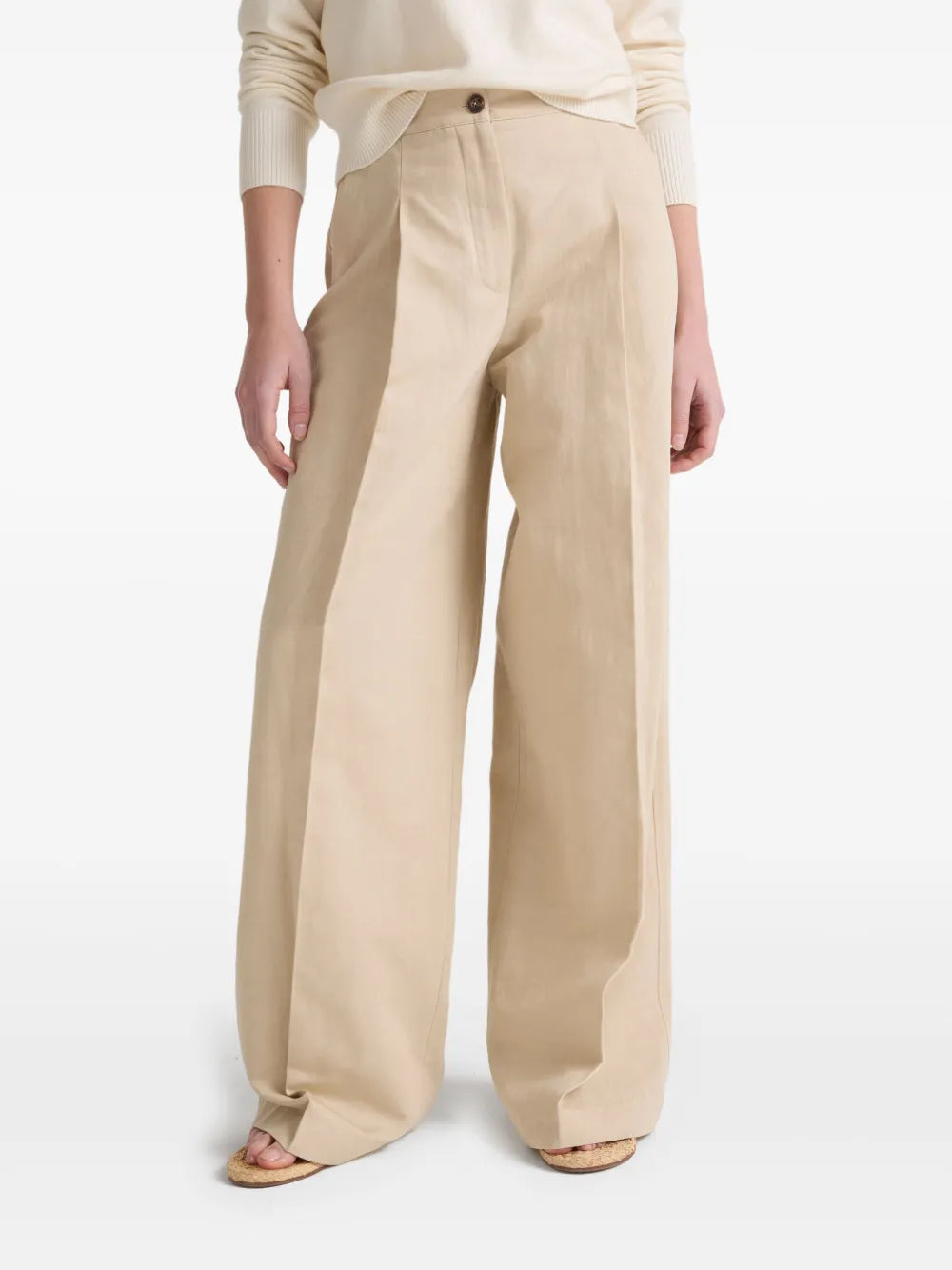 Yves Salomon  pressed-crease trousers