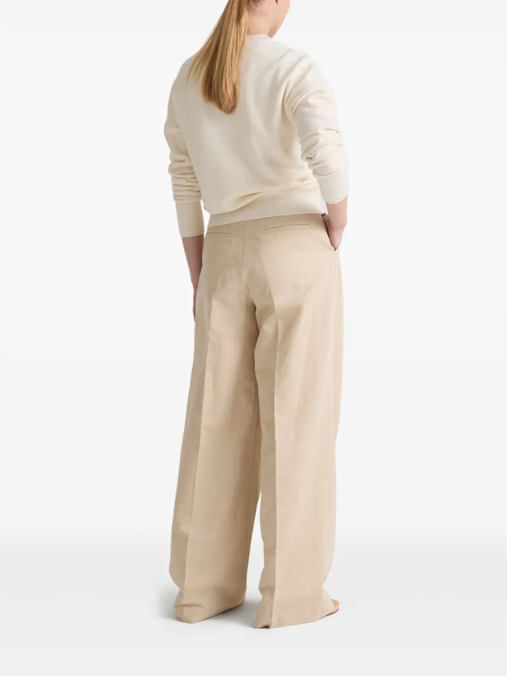 Yves Salomon  pressed-crease trousers