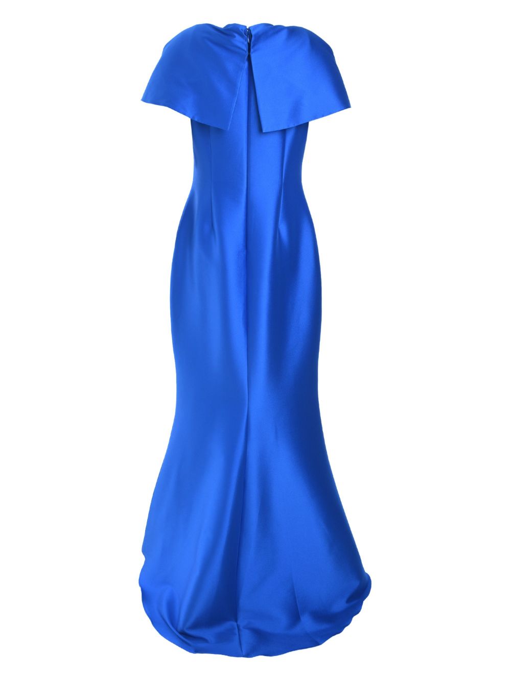 Badgley Mischka  wrap-shoulder gown