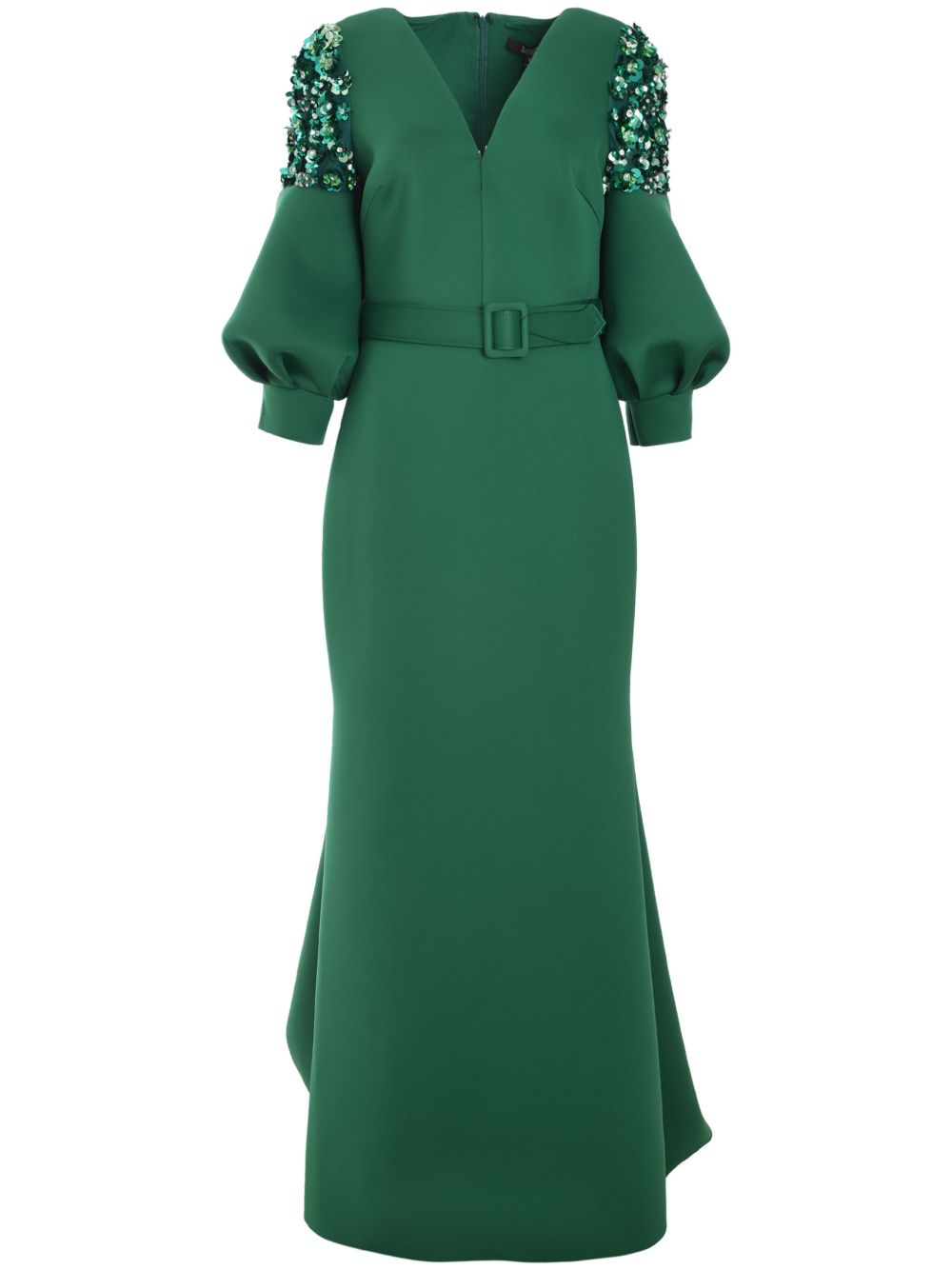 Badgley Mischka  bead-embellished gown