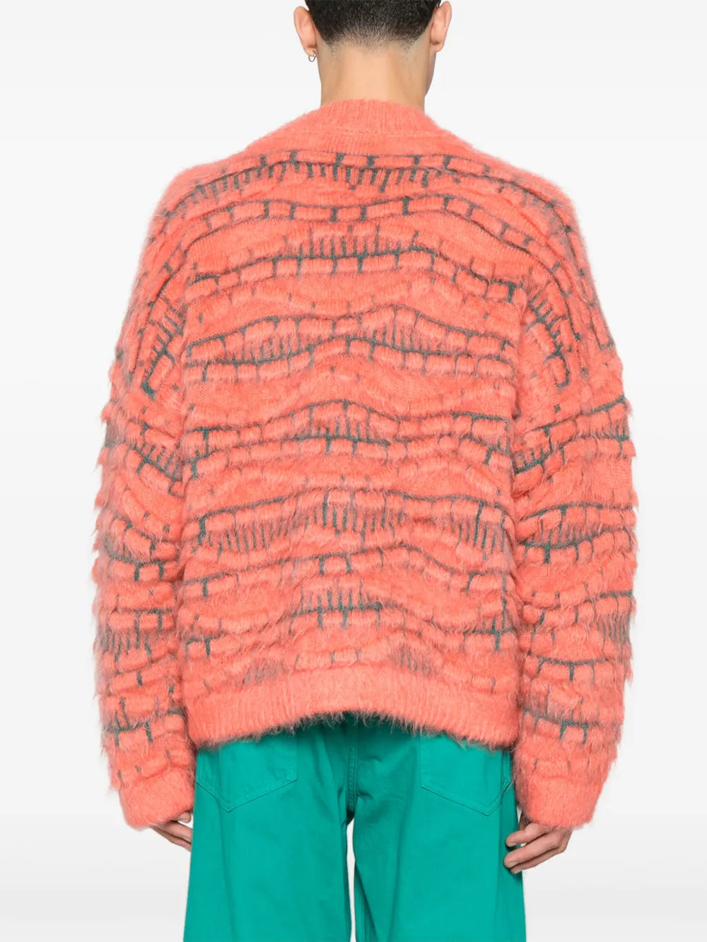 Bonsai intarsia-knit cardigan