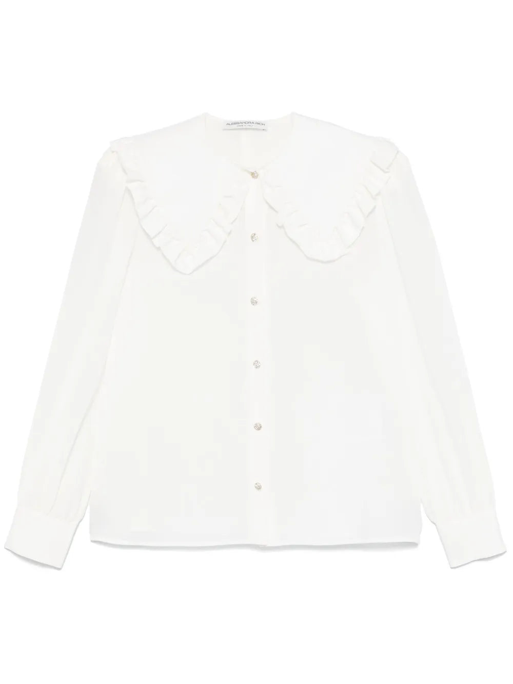 Alessandra Rich  Peter Pan-collar silk blouse