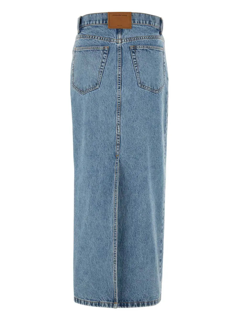 Alexander Wang  embellished denim skirt