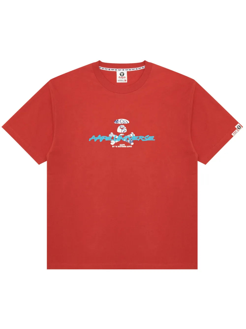 AAPE BY *A BATHING APE®  logo-print cotton t-shirt