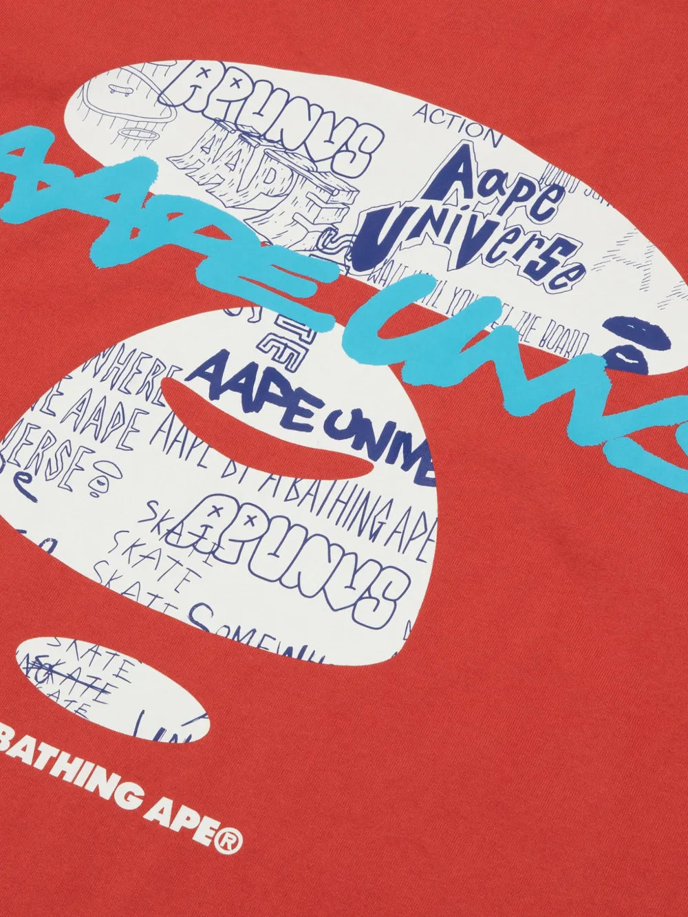 AAPE BY *A BATHING APE®  logo-print cotton t-shirt