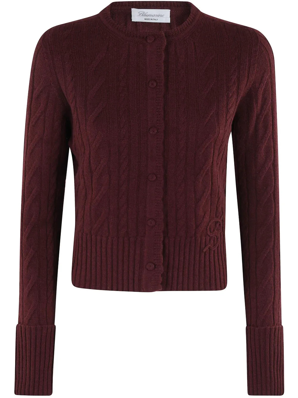 Blumarine  cable-knit cardigan top