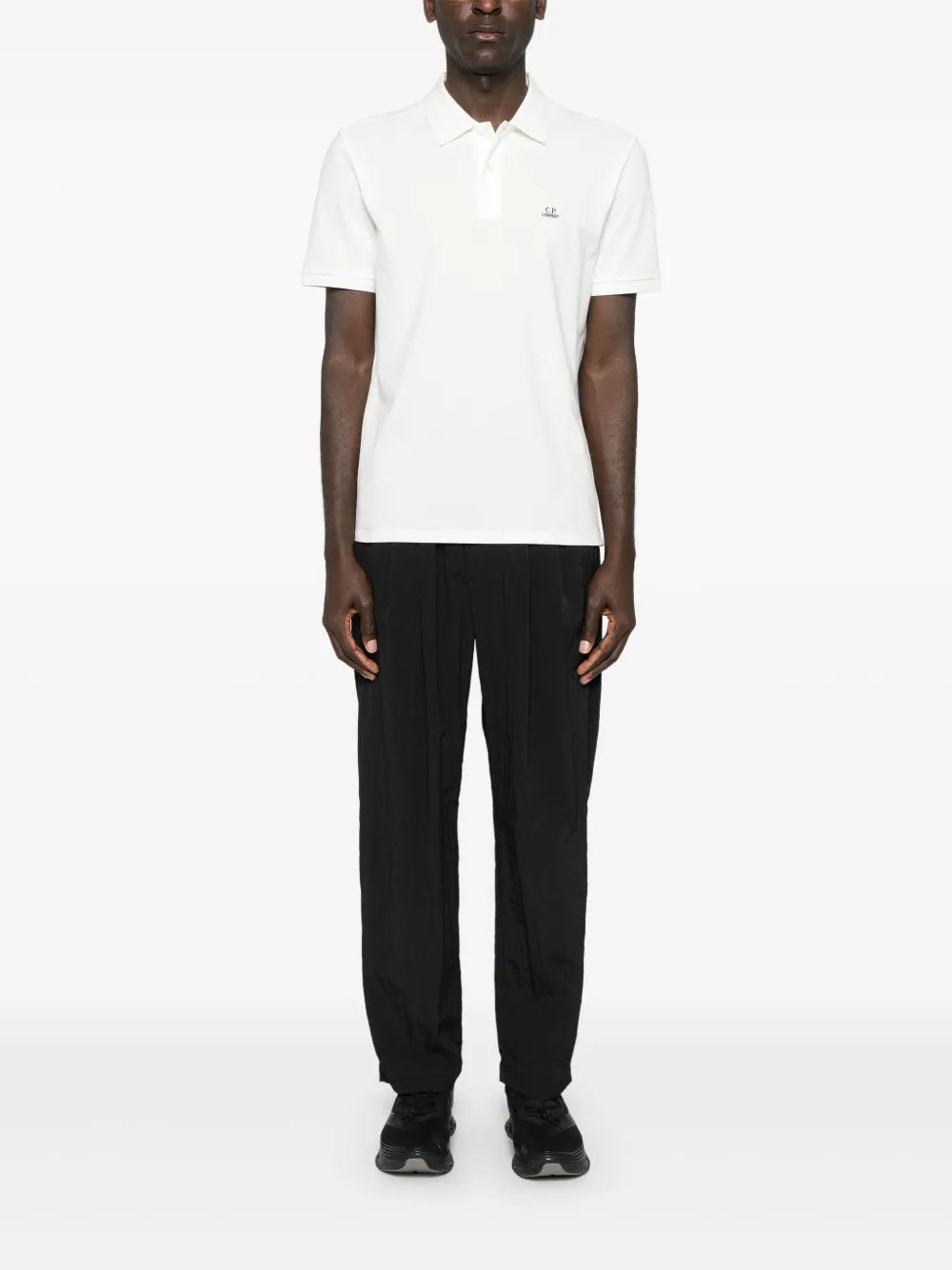 C.P. Company  logo-patch polo shirt