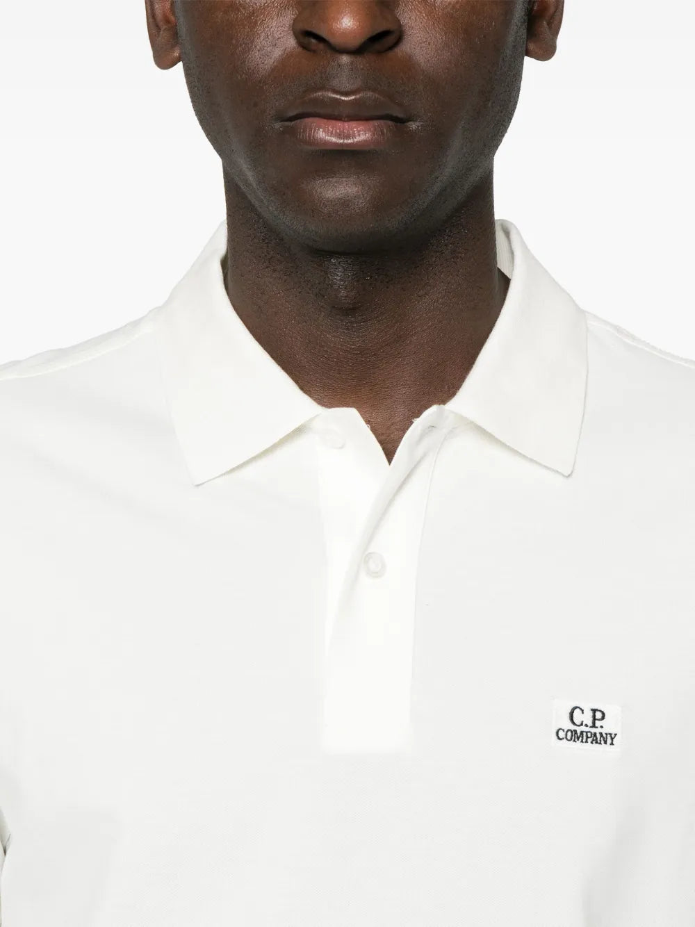 C.P. Company  logo-patch polo shirt
