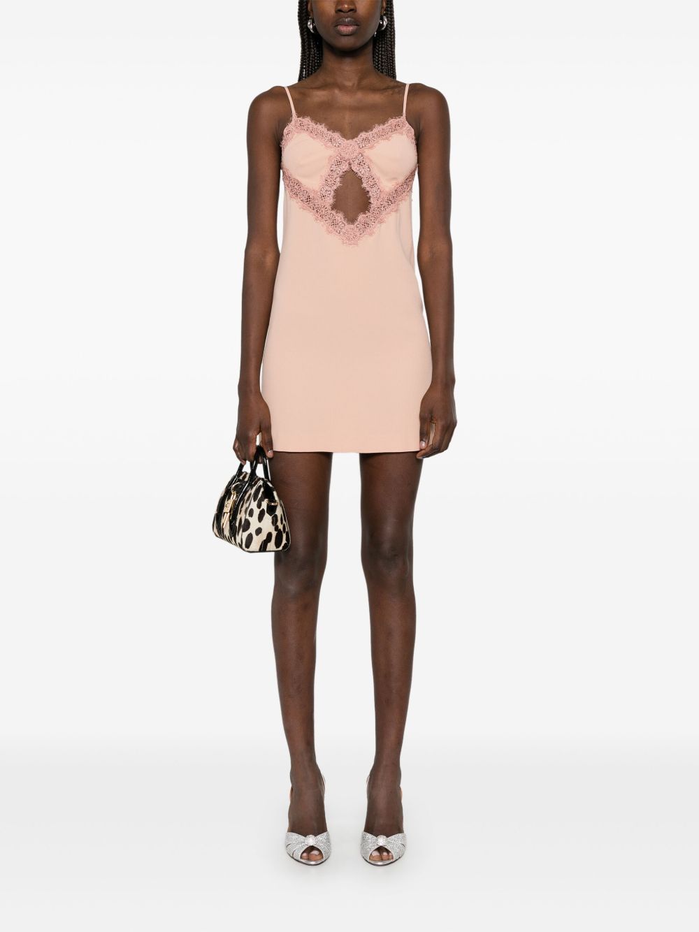 Blumarine lace-detail mini dress