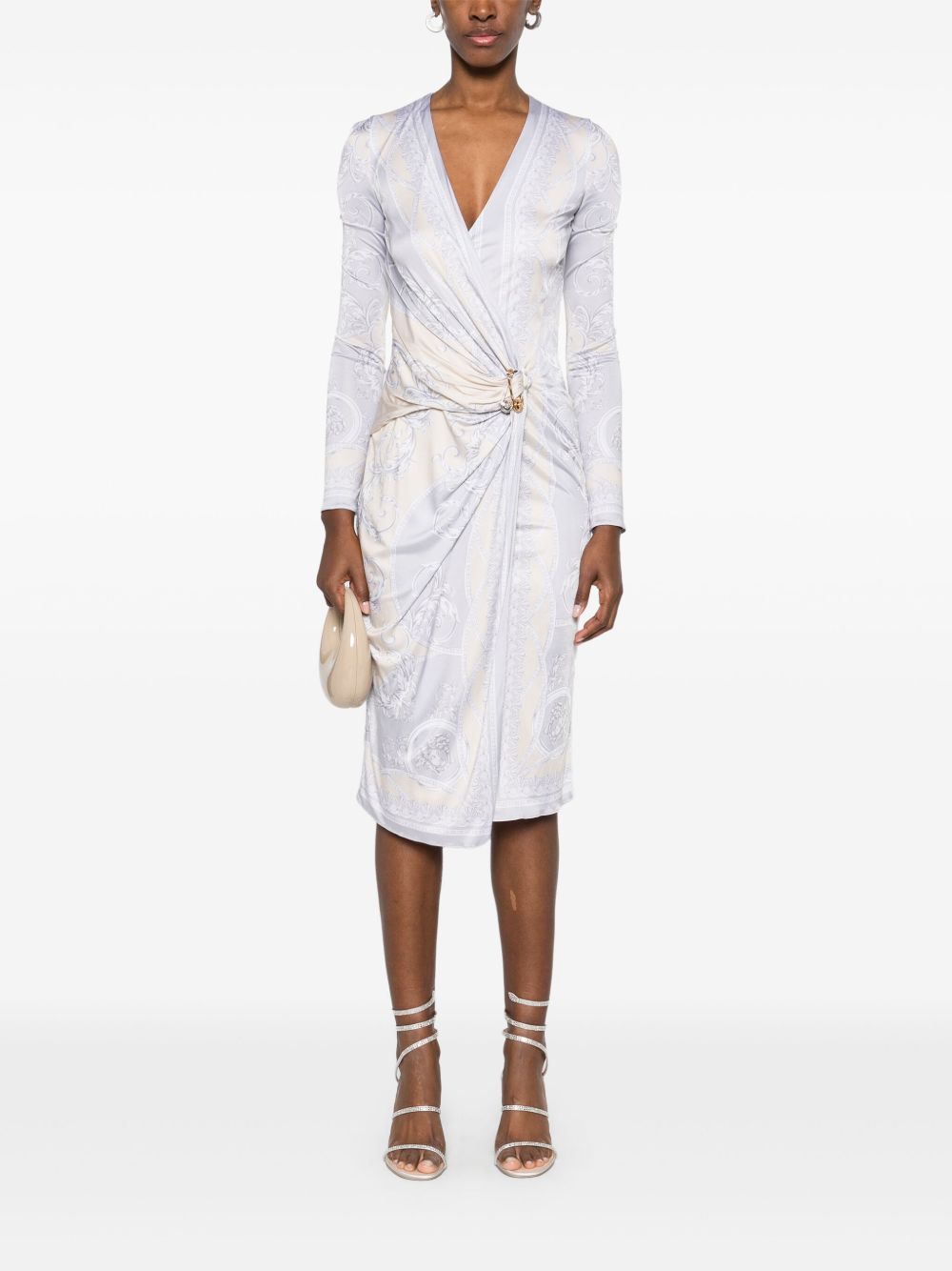 Versace  Coupe des Dieux-print midi dress
