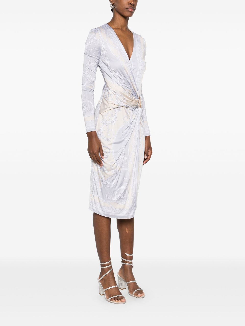 Versace  Coupe des Dieux-print midi dress