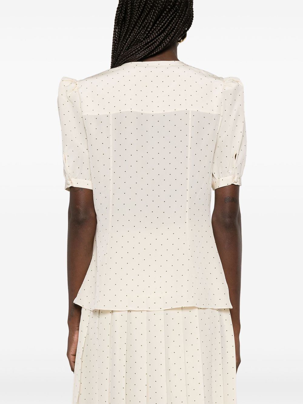 Alessandra Rich  polka-dot print blouse