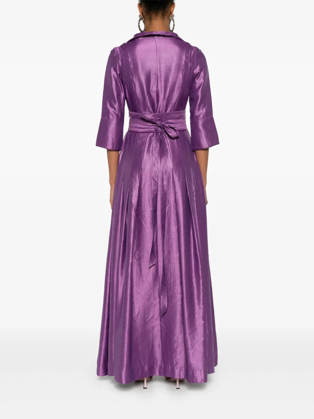 Baruni  metallic-effect maxi dress