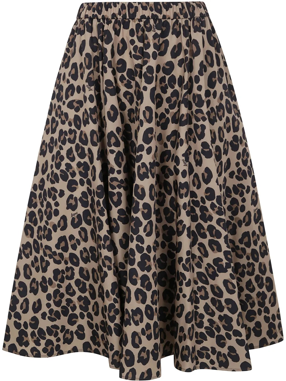 ASPESI  leopard-print pleated skirt