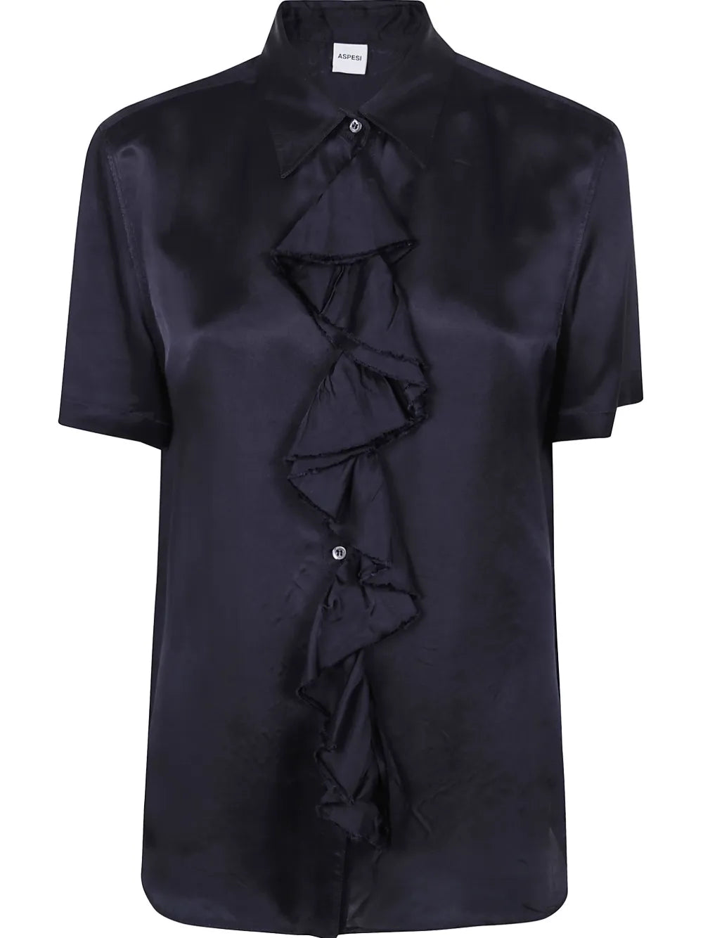 ASPESI  ruffle short-sleeve blouse