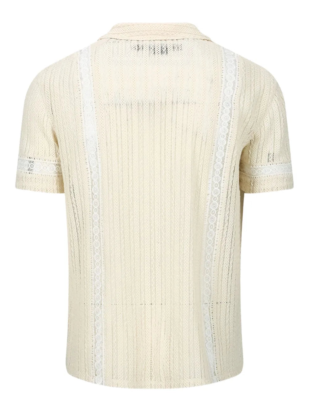 Andersson Bell lace-trimmed ribbed shirt