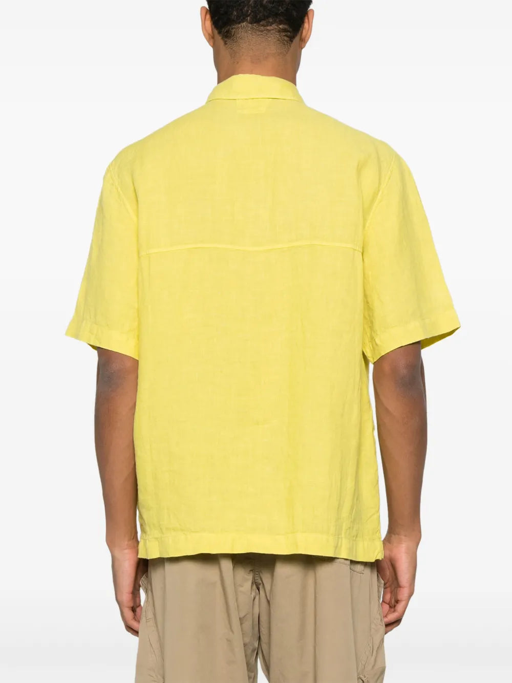 C.P. Company linen short-sleeve shirt