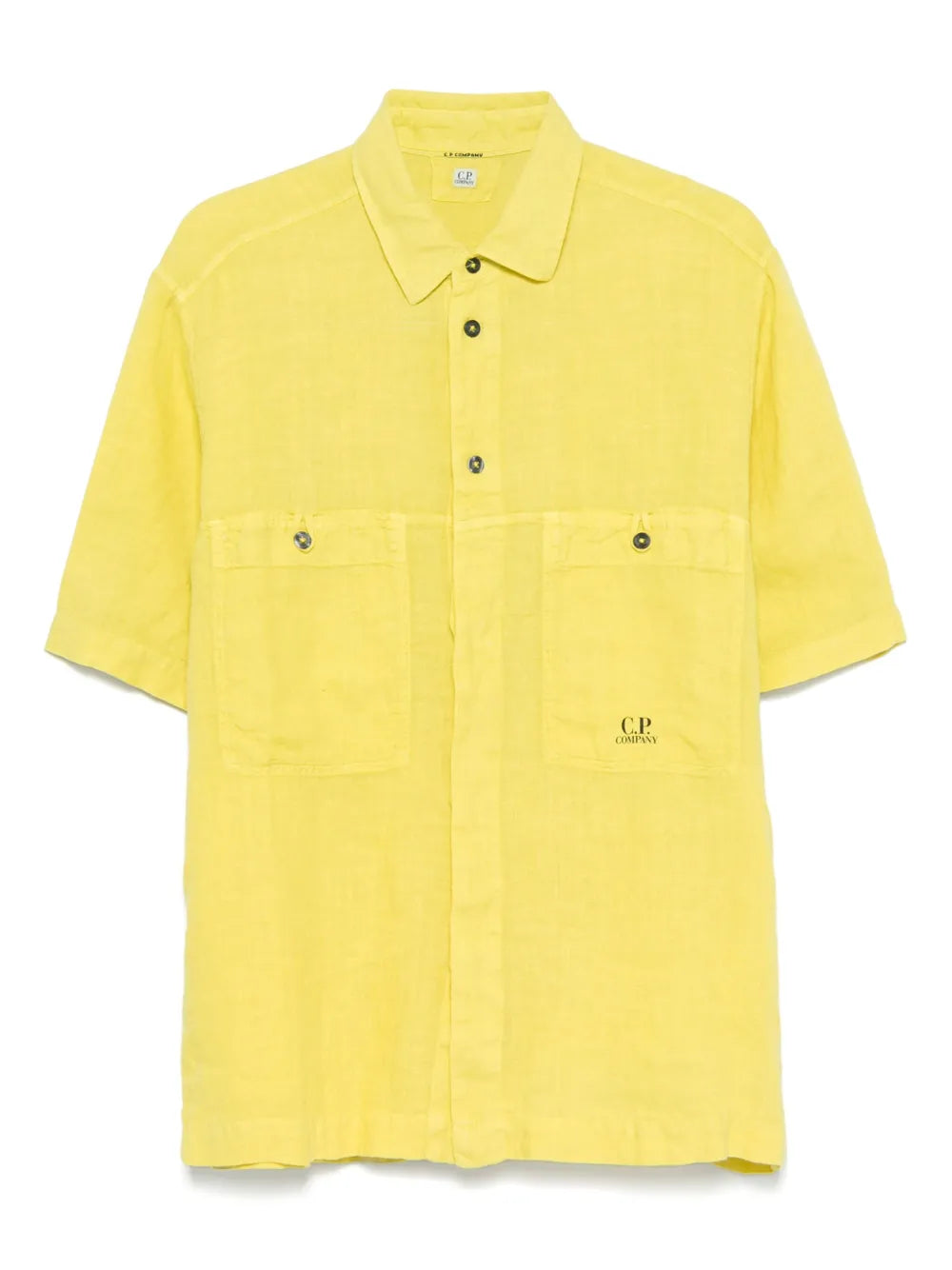 C.P. Company  linen short-sleeve shirt