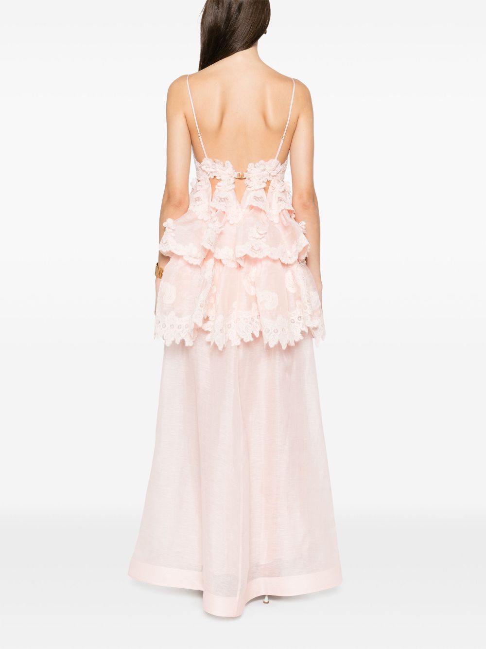 ZIMMERMANN tiered lace maxi dress