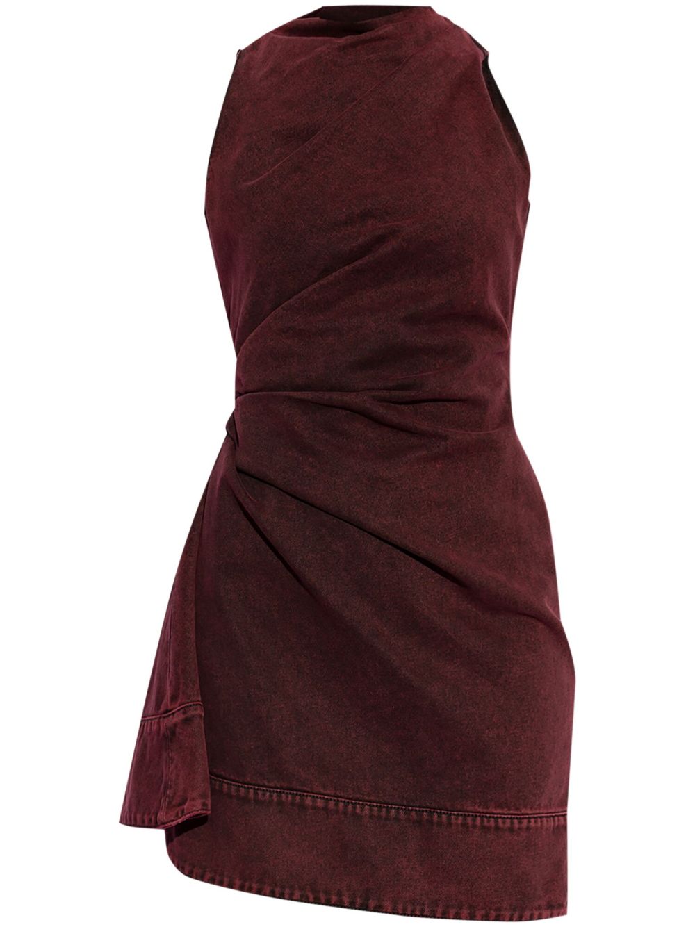 Alexander McQueen  asymmetric denim mini dress