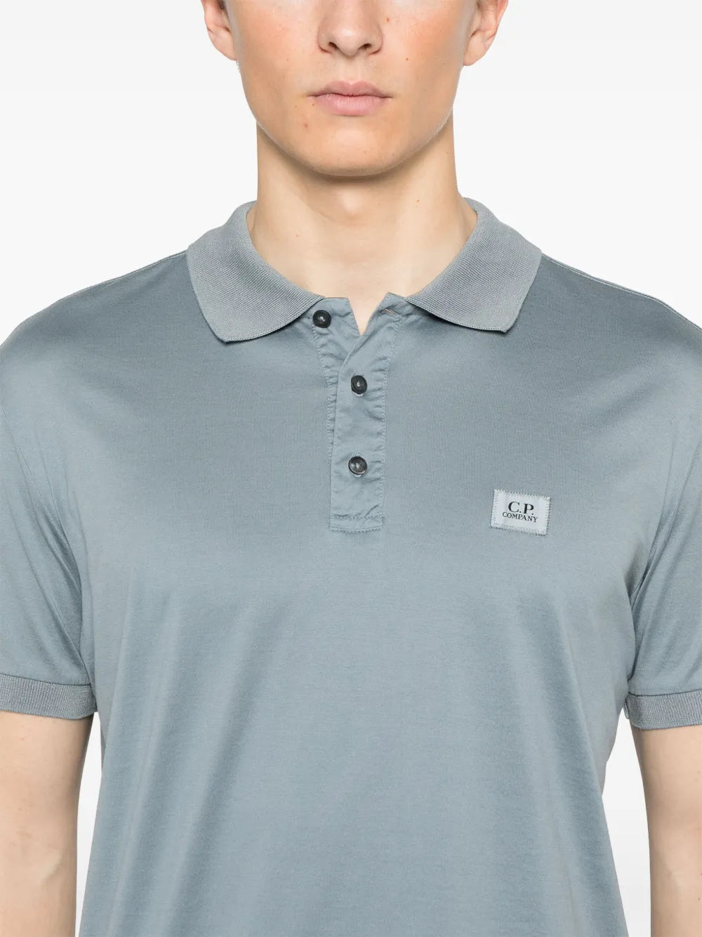 C.P. Company  logo-patch polo shirt
