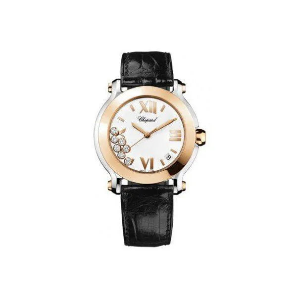 278492-9001-jpg Chopard Happy Sport Stainless Steel & 18Kt Rose Gold 36Mm Ladies Watch