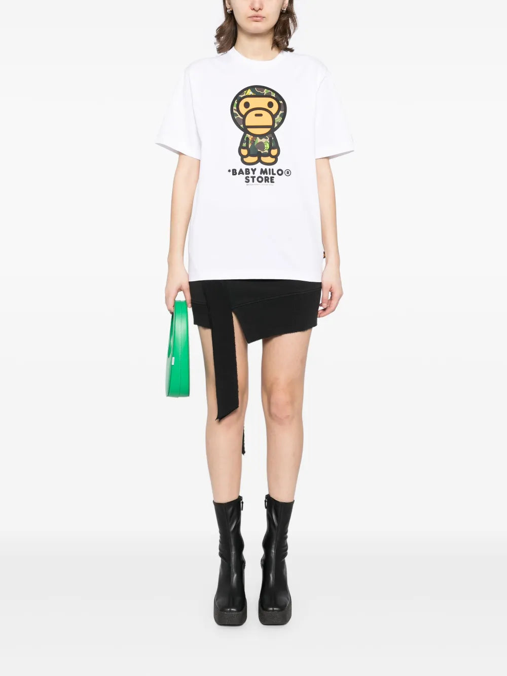 *BABY MILO® STORE BY *A BATHING APE®  logo print T-shirt