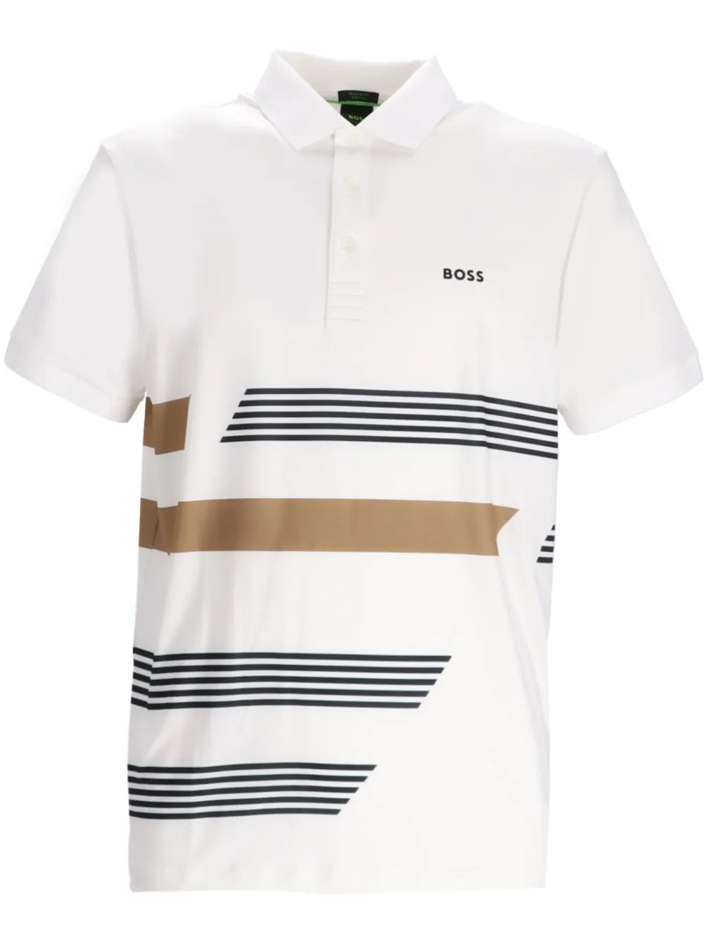 BOSS  stripe-print polo shirt