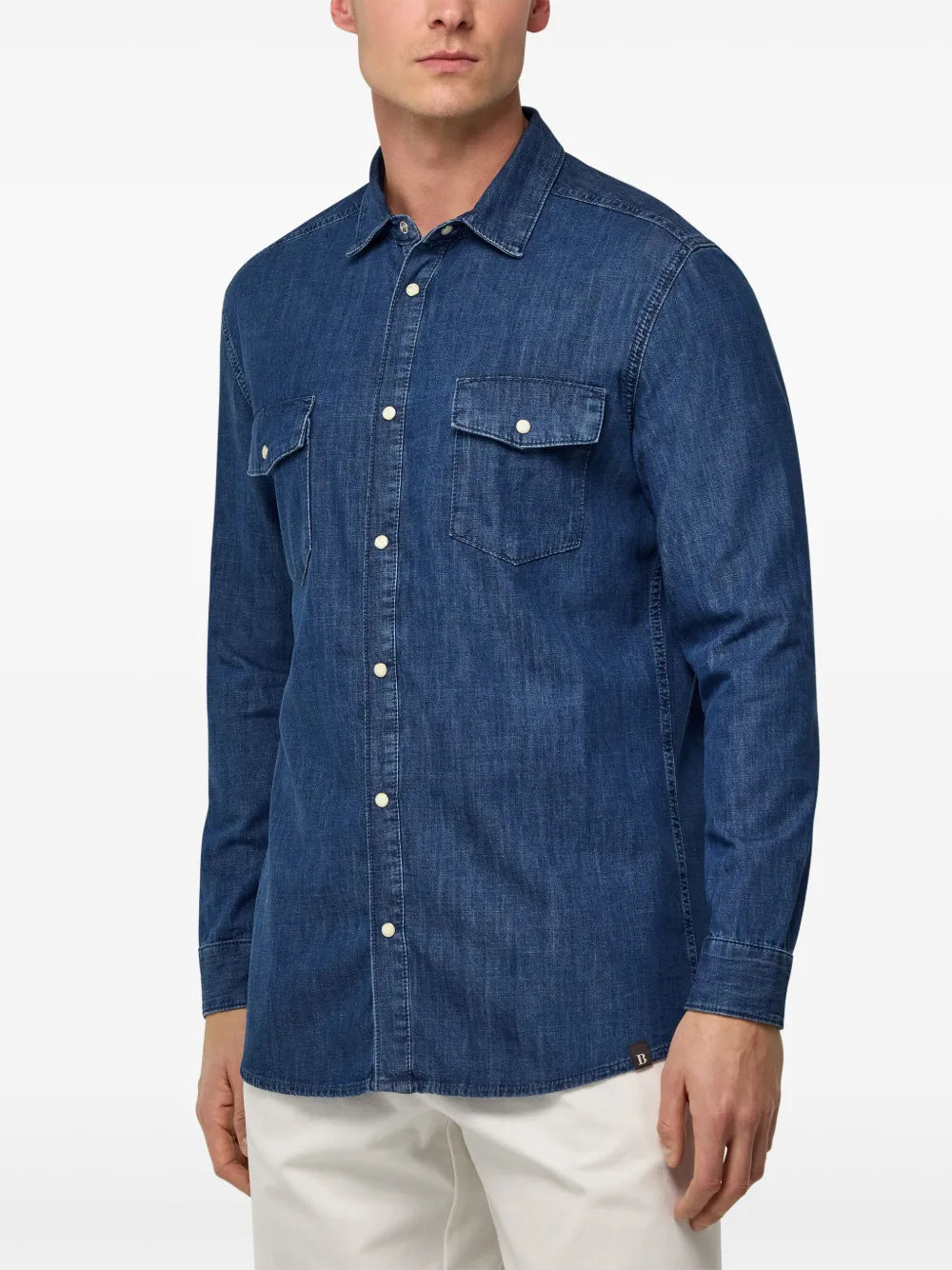 Boggi Milano  cotton denim overshirt