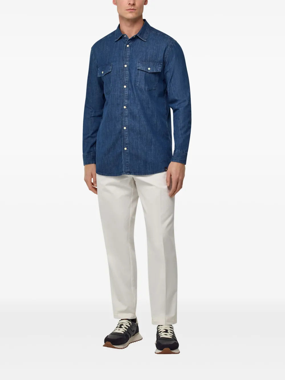 Boggi Milano  cotton denim overshirt