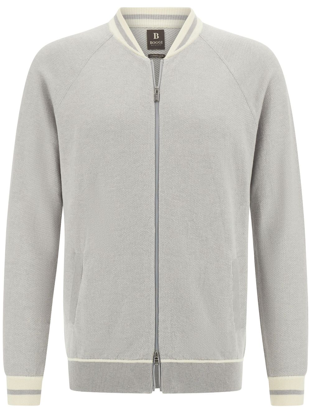 Boggi Milano  fine-knit bomber jacket