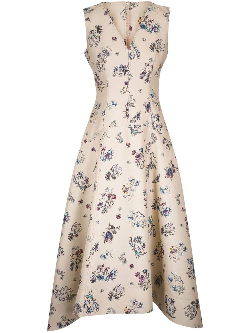 Adam Lippes  floral-print midi dress
